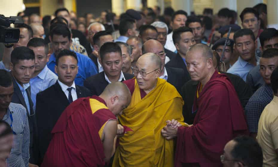 ‘It is considered a breach of etiquette to bring up unpleasant matters’ ... the Dalai Lama in Dharamsala, India.