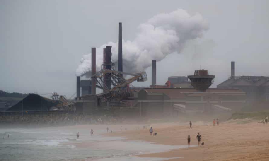 Port Kembla steelworks and coal loading facility
