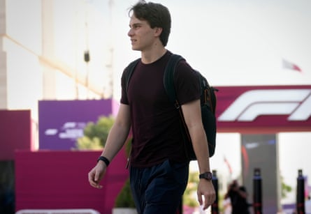 McLaren driver Oscar Piastri of Australia arrives to the Lusail International Circuit