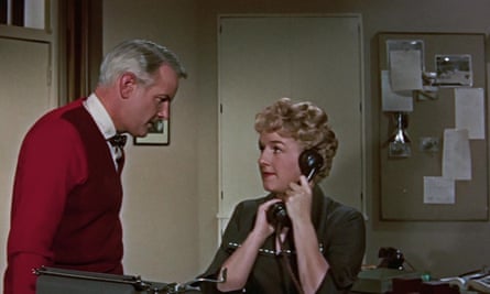 Scene stealer … Joan Sims with Hubert Gregg as the TV producer.