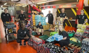 Bournemouth staff members are collecting unsold food and drink from the Vitality Stadium, to be donated to local foodbanks.
