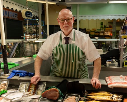 Greg Pearce at his shellfish stall