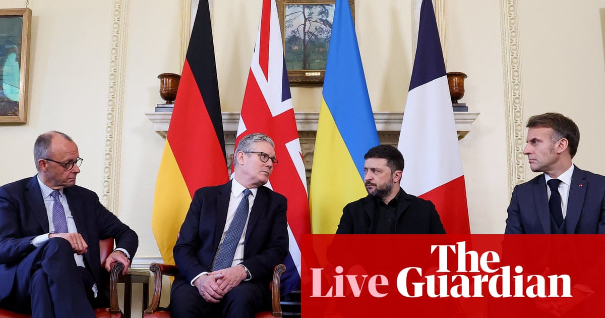 Ukraine war live: Zelenskyy leaves Downing Street after peace plan talks as Merz says Germany ‘sceptical’ about some US proposals