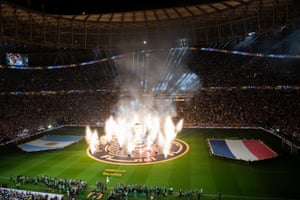 Fireworks before the match