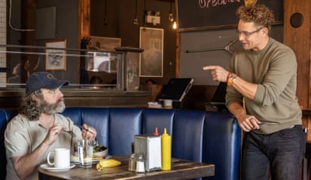 Two men in a diner