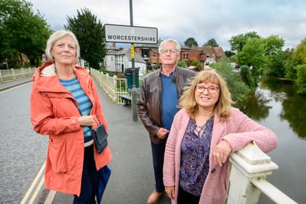 The Town council’s deputy mayor, Lesley Davies, left; the mayor, Robert Perrin, centre, and the town clerk, Lesley Bruton.