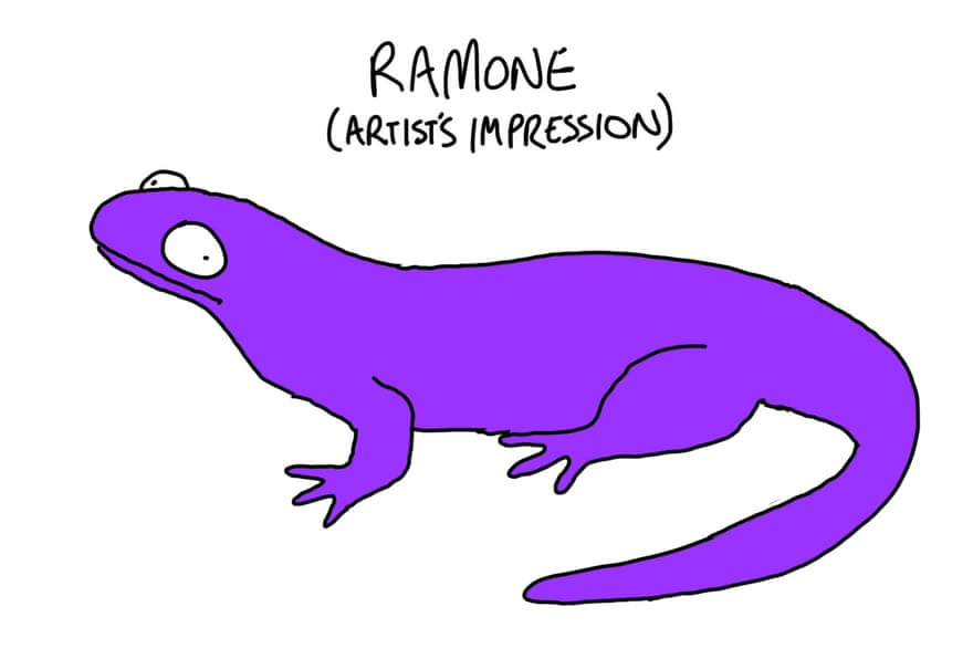 Ramone, Matt Groening’s pet salamander.