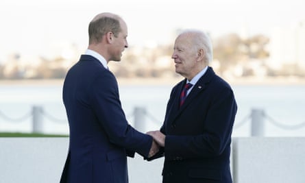 William met Joe Biden on Friday evening.