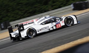 The Le Mans-winning No19 Porsche 919 Hybrid of Nick Tandy, Nico Hulkenberg and Earl Bamber.