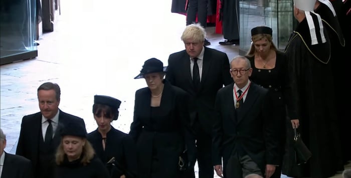 David and Samantha Cameron, Theresa and Philip May, Boris and Carrie Johnson.