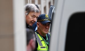 Cardinal George Pell is taken from the supreme court in Melbourne, Australia, back to jail after his appeal against child sexual abuse convictions was dismissed.