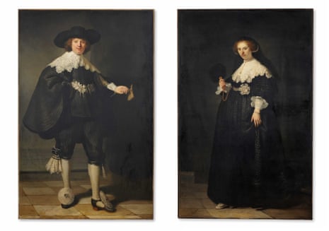 Tainted? … Rembrandt’s portraits of sugar-rich couple Marten Soolmans and Oopjen Coppit. 