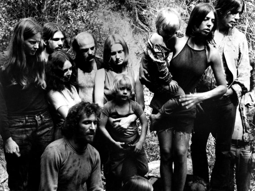 ‘He was an awful human being’ … Manson and the Family, in a 1973 documentary.