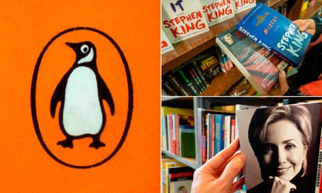 Penguin logo, Hillary Clinton book and Stephen King books