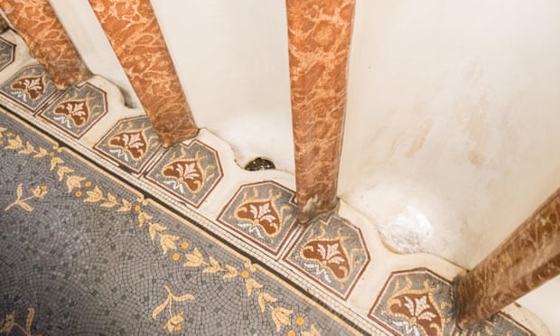 tiled urinals at the Philharmonic pub
