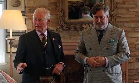 Prince Charles with Michael Fawcett on a visit to Scotland.