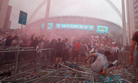 The sorry state of things at Wembley last July.