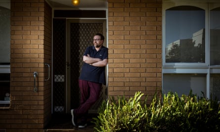 Peter Coleman on his home’s doorstep