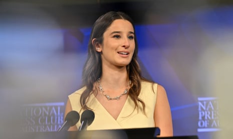 Chanel Contos will speak at the National Press Club in Canberra at midday today.