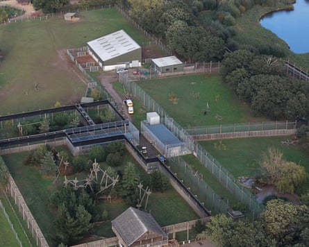 View of Yorkshire Wildlife Park from above.