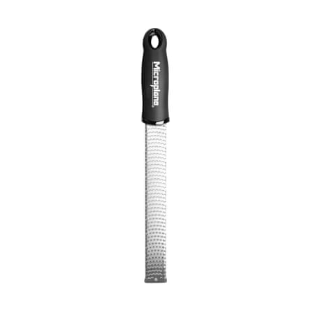 Microplane Stainless Steel Zester/Grater, Black/Silver