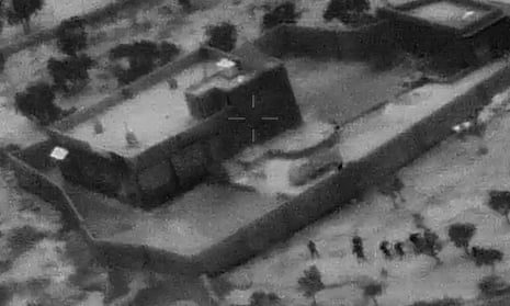 Pentagon releases footage of raid on Abu Bakr al-Baghdadi's compound – video