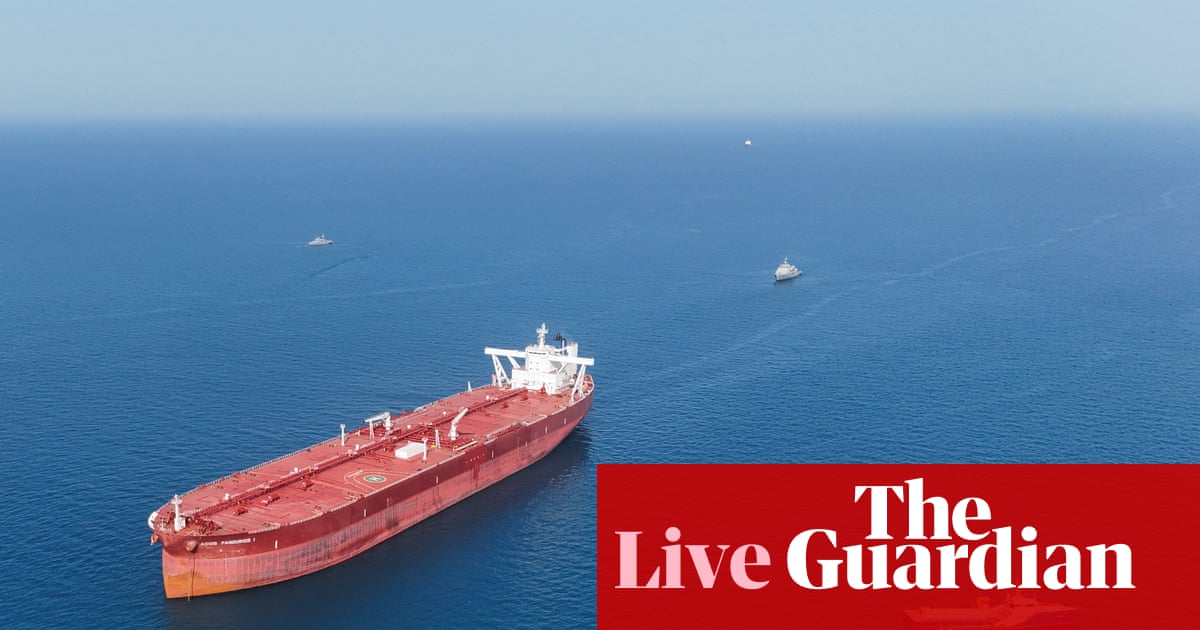 Middle East crisis live: Iran says it has closed the strait of Hormuz again due to US blockade