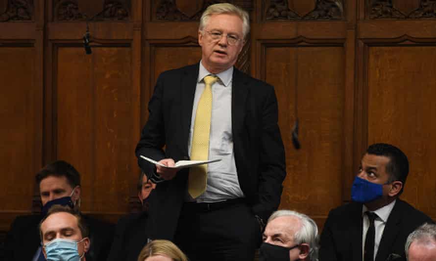 David Davis speaking during Prime Minister’s Questions.