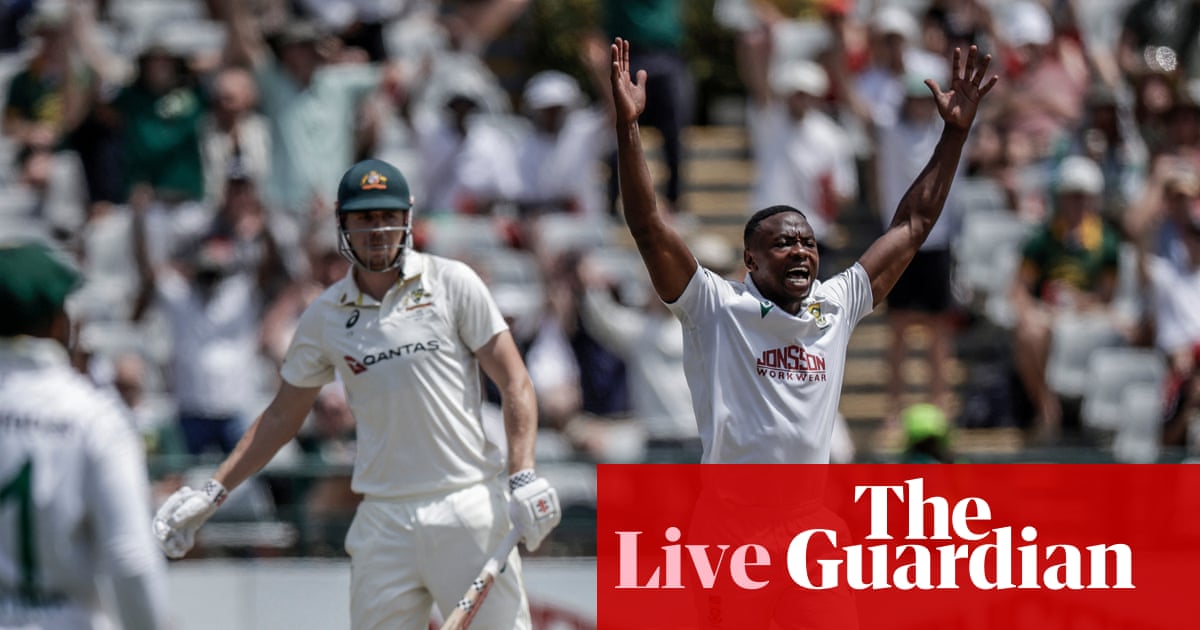 South Africa v Australia: third men’s cricket Test, day five