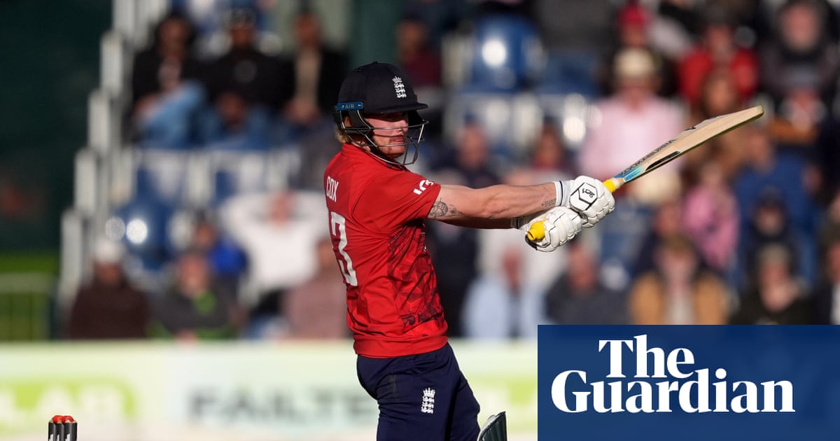 Jordan Cox grins and bears it to help wrap up England's T20 series in Ireland