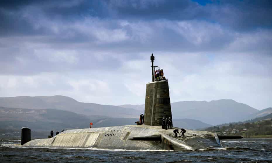 Scuppered? ... HMS Vigilant, one of the submarines Corbyn might consider deploying without nuclear missiles