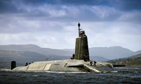 HMS Vigilant, one of the Royal Navy’s four submarines that carry Trident nuclear missiles.