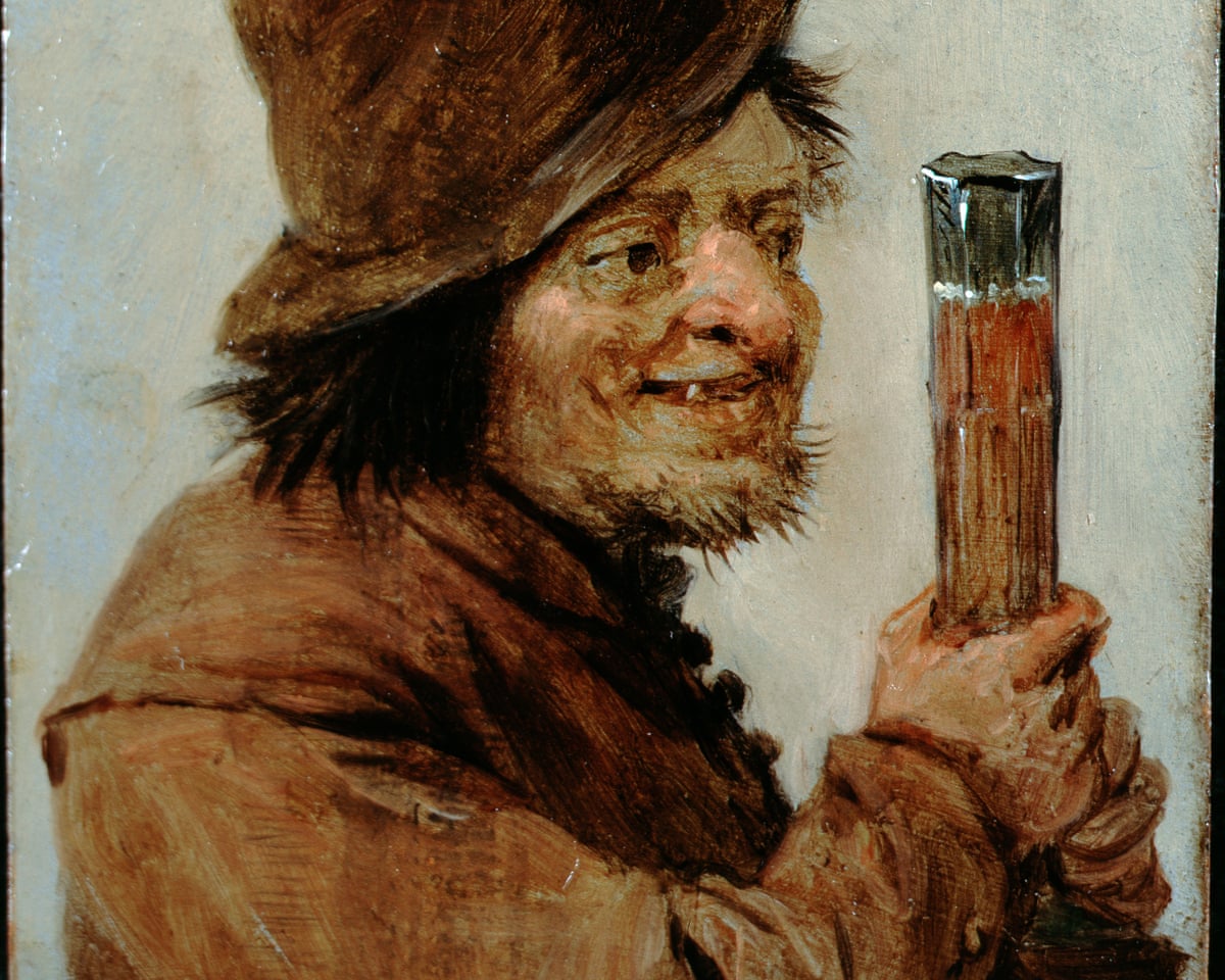 A Peasant holding a Glass (1640s) by David Teniers the Younger.
