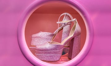 Shein shoes at a popup store in New York in 2022.