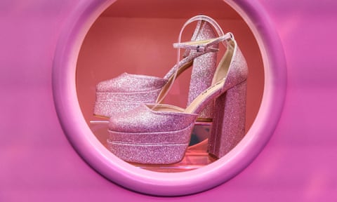 Shein shoes at a popup store in New York in 2022. 