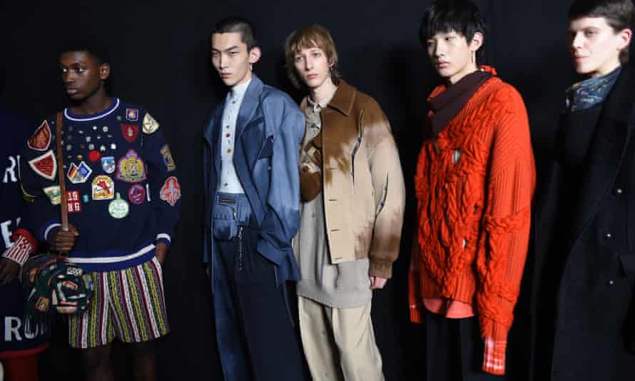 Models before the Woolmark Prize show during last year's London Fashion Week