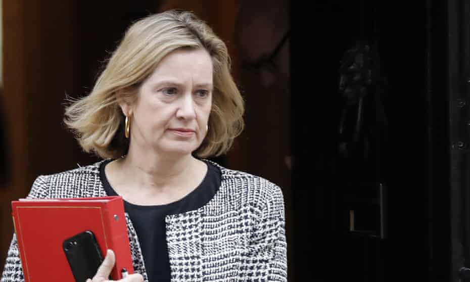 Work and pensions secretary Amber Rudd leaving No 10