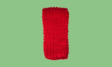 Birdsong red chunky scarf