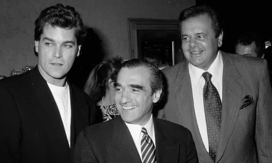 ‘Just what the role needed’ … Liotta, with Martin Scorsese and Paul Sorvino.
