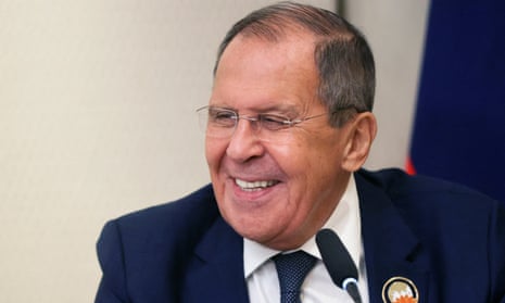 Sergei Lavrov smiling