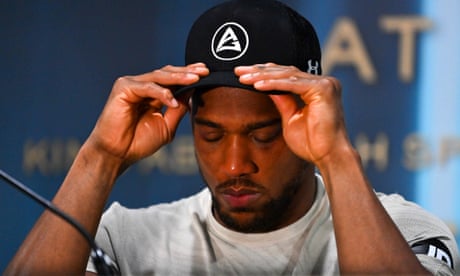 Anthony Joshua was overcome by emotion in his post-fight press conference in Jeddah.
