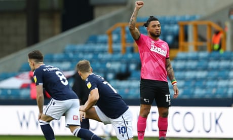 Millwall 'dismayed and saddened' by fans booing as players take a knee
