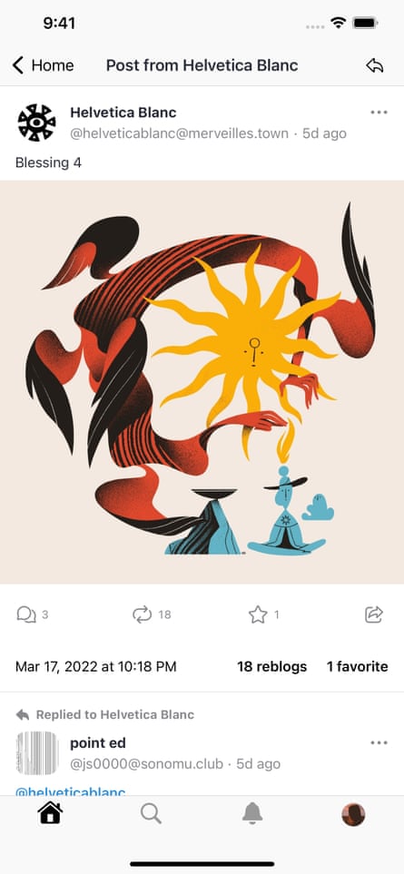 captura de tela do feed do mastdon