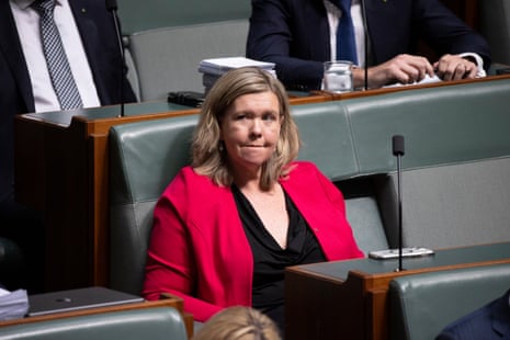 The member for Bass Bridget Archer during question time