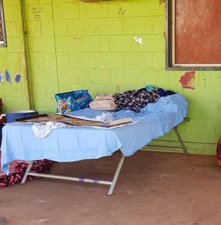 An elderly relative is sleeping outside to keep their family covid-free while awaiting a bed in quarantine