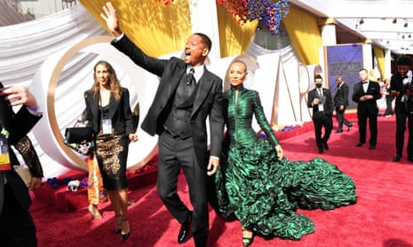 Will Smith and wife Jada Pinkett Smith arriving at the Oscars ceremony last week.