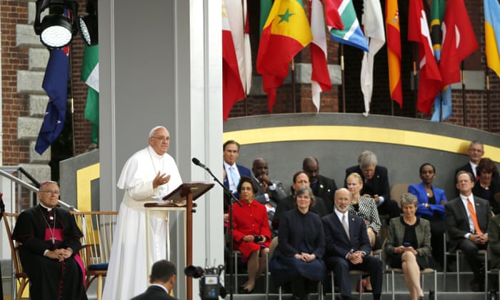 Pope Francis defended immigration in a passionate Philadelphia speech.