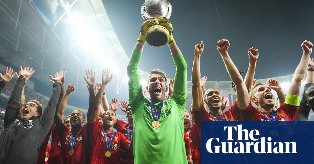 Jürgen Klopp and penalty hero Adrián react to Super Cup victory – video