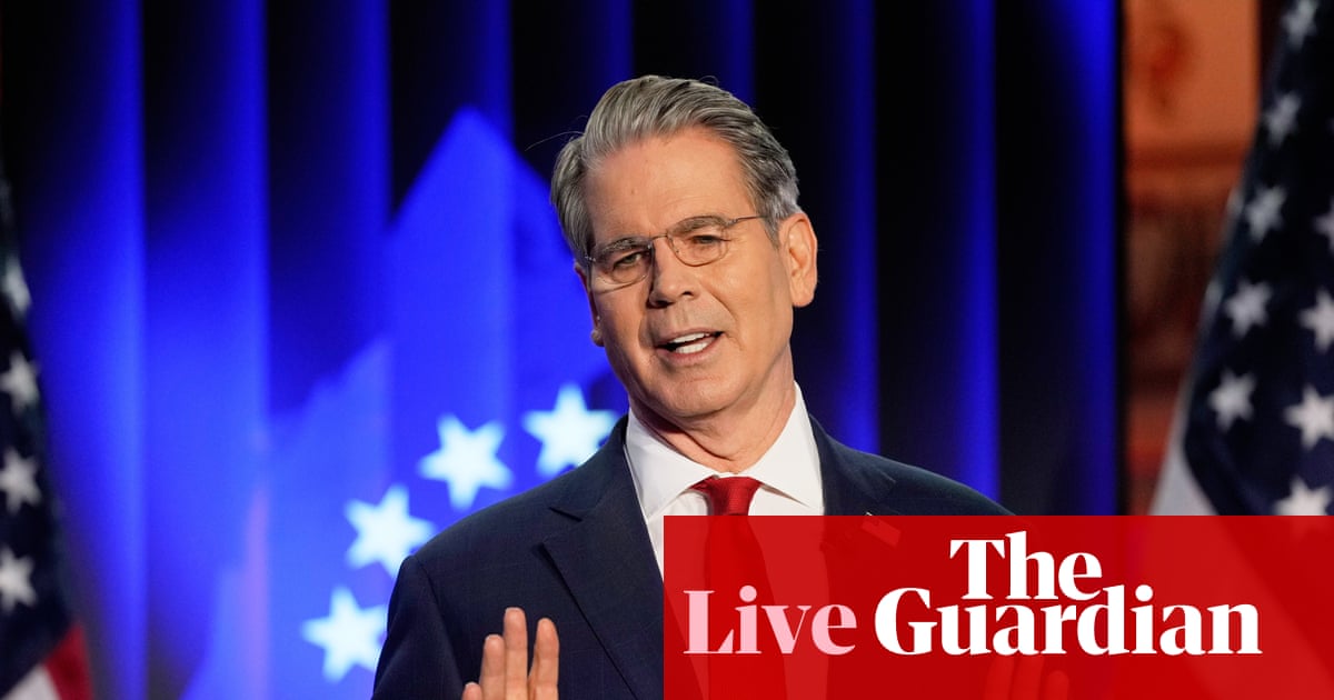 Davos: US treasury secretary Scott Bessent urges Europe not to retaliate over Greenland tariffs business live
