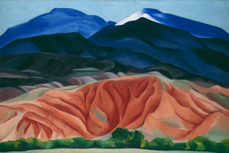 Georgia O'Keeffe's Black Mesa Landscape, New Mexico / Out Back of Marie’s II (1930).